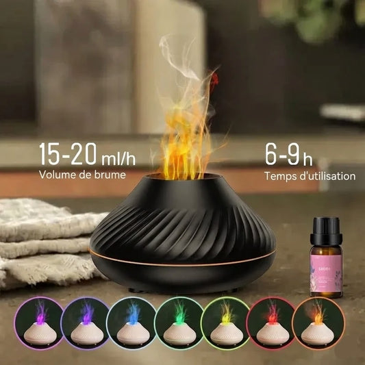 Diffuseur Volcanique Zen™ - Effet Flamme (Huiles Essentielles)